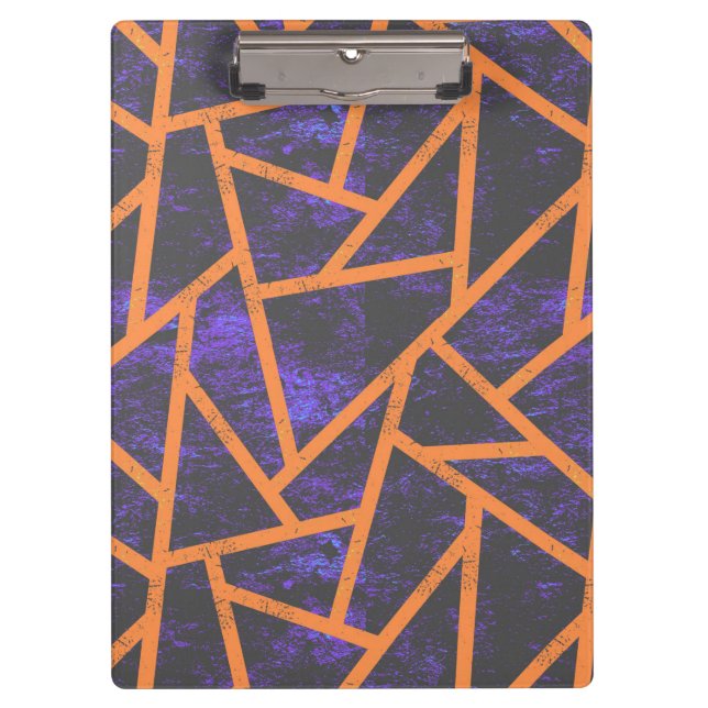 Halloween mosaic patttern clipboard (Front)