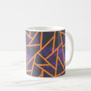 Halloween mosaic patttern coffee mug