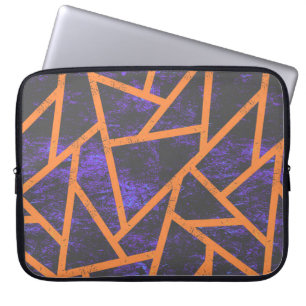 Halloween mosaic patttern laptop sleeve