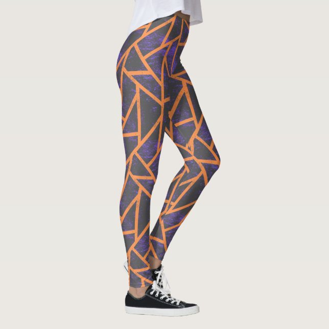 Halloween mosaic patttern leggings (Right)