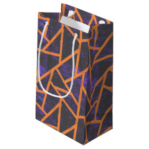 Halloween mosaic patttern small gift bag