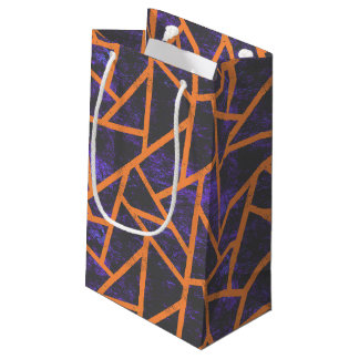Halloween mosaic patttern small gift bag