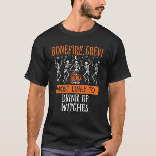 Halloween Most Likely To Group Matching Skeleton T-Shirt