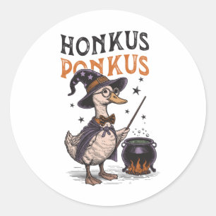 Halloween Mother Goose Classic Round Sticker