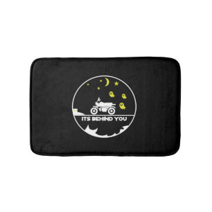 Halloween Motorbike Motorcycle Biker Gift Bath Mat