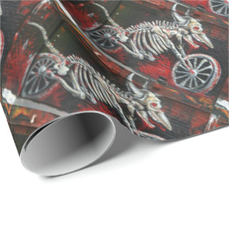 Halloween Motorbike Wrapping Paper