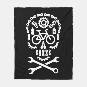 Halloween mountain bike MTB cycling bicycle sugar Fleece Blanket