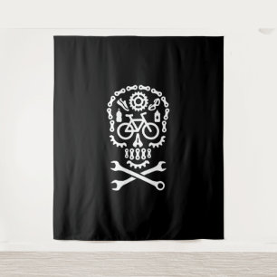 Halloween mountain bike MTB cycling bicycle sugar Tapestry