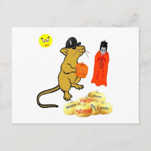 Halloween Mouse Postcard