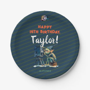 Halloween Movie Night Birthday Party Cute Gremlin Paper Plate