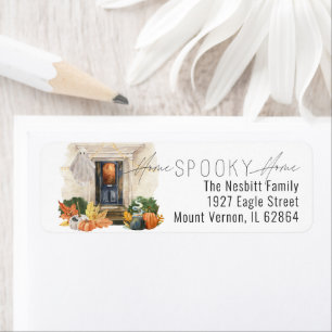 Halloween Moving Announcement Return Address