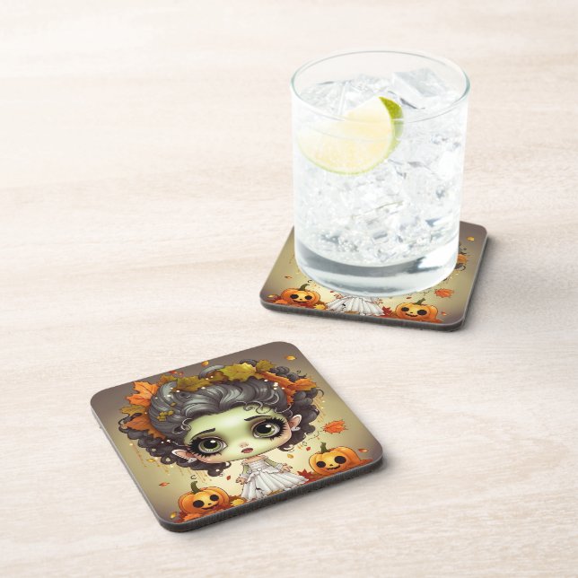 Halloween Ms. Frankenstein  Coaster (Right Side)