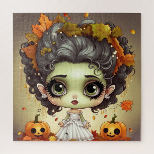 Halloween Ms. Frankenstein  Jigsaw Puzzle