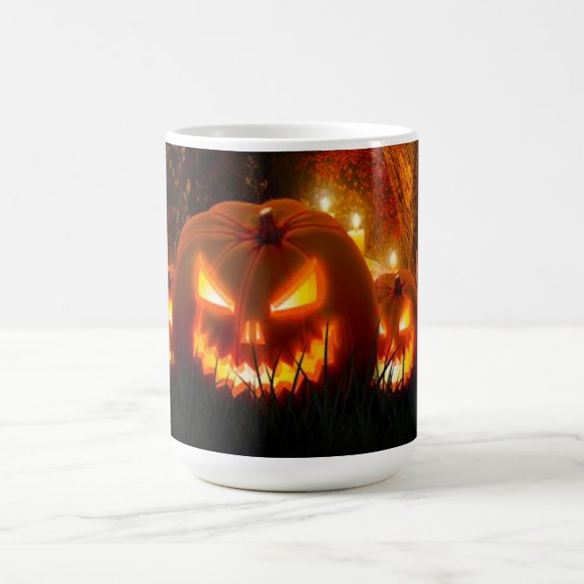 Halloween Mug/Jack-O-Lanterns Coffee Mug (Center)