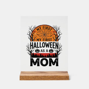 Halloween Mum My First Spooky Vintage_1 Acrylic Sign