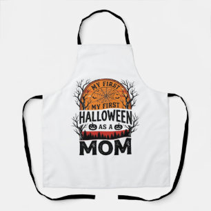 Halloween Mum My First Spooky Vintage_1 Apron