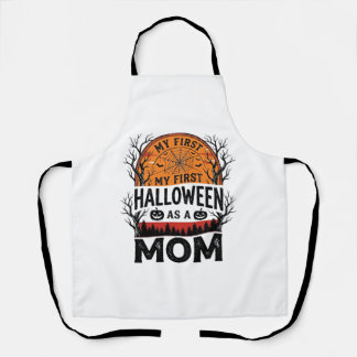 Halloween Mum My First Spooky Vintage_1 Apron