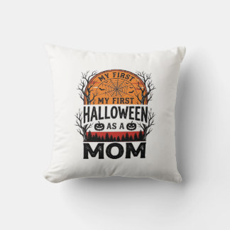 Halloween Mum My First Spooky Vintage_1 Cushion