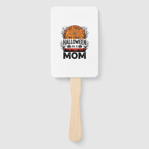 Halloween Mum My First Spooky Vintage_1 Hand Fan
