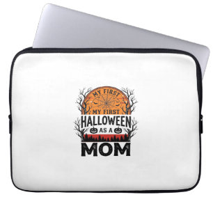 Halloween Mum My First Spooky Vintage_1 Laptop Sleeve
