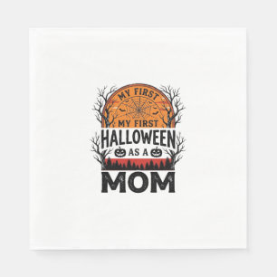 Halloween Mum My First Spooky Vintage_1 Napkin