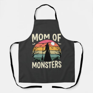 Halloween Mum Of Monsters Witch Sunset Apron