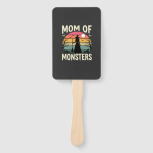 Halloween Mum Of Monsters Witch Sunset Hand Fan