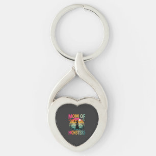 Halloween Mum of Monsters Witch Sunset Key Ring