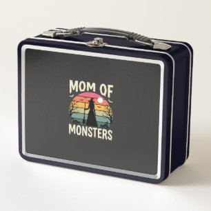 Halloween Mum Of Monsters Witch Sunset Metal Lunch Box