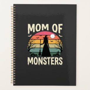 Halloween Mum Of Monsters Witch Sunset Planner