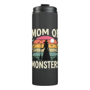 Halloween Mum Of Monsters Witch Sunset Thermal Tumbler