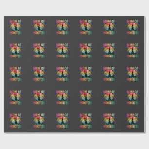 Halloween Mum of Monsters Witch Sunset Wrapping Paper