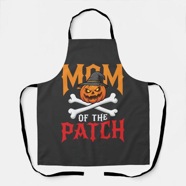 Halloween Mum of the Patch Pumpkin Witch Apron (Front)