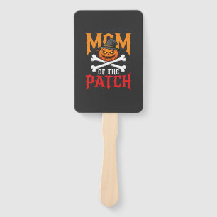 Halloween Mum of the Patch Pumpkin Witch Hand Fan