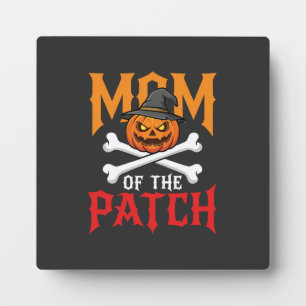 Halloween Mum of the Patch Pumpkin Witch Plaque