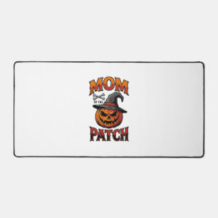 Halloween Mum Shirt Pumpkin Bones Vintage Art_1 Desk Mat