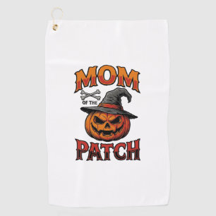 Halloween Mum Shirt Pumpkin Bones Vintage Art_1 Golf Towel