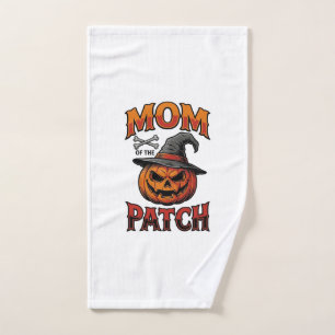 Halloween Mum Shirt Pumpkin Bones Vintage Art_1 Hand Towel