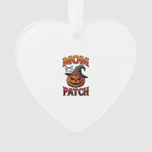 Halloween Mum Shirt Pumpkin Bones Vintage Art_1 Ornament
