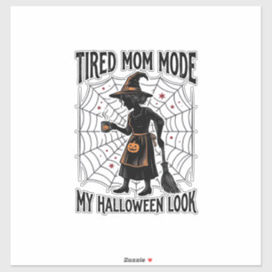 Halloween Mum Shirt Tired Costume Vintage Graphic_