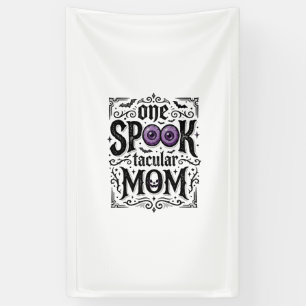Halloween Mum Spooky Vintage Engraving Shirt Desig Banner