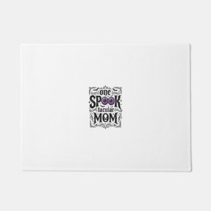 Halloween Mum Spooky Vintage Engraving Shirt Desig Doormat