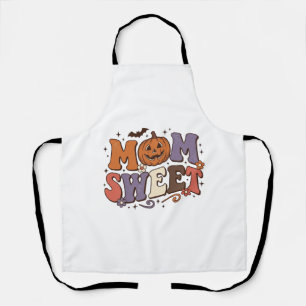 Halloween Mum Sweet Pumpkin Vintage Shirt Design_1 Apron