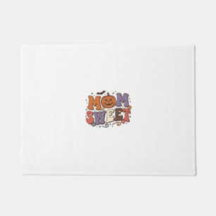 Halloween Mum Sweet Pumpkin Vintage Shirt Design_1 Doormat