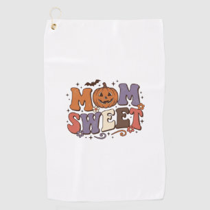 Halloween Mum Sweet Pumpkin Vintage Shirt Design_1 Golf Towel