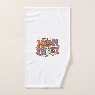 Halloween Mum Sweet Pumpkin Vintage Shirt Design_1 Hand Towel
