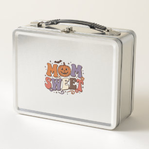 Halloween Mum Sweet Pumpkin Vintage Shirt Design_1 Metal Lunch Box