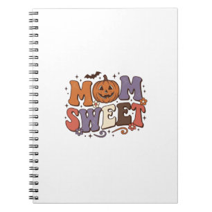 Halloween Mum Sweet Pumpkin Vintage Shirt Design_1 Notebook