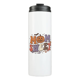 Halloween Mum Sweet Pumpkin Vintage Shirt Design_1 Thermal Tumbler