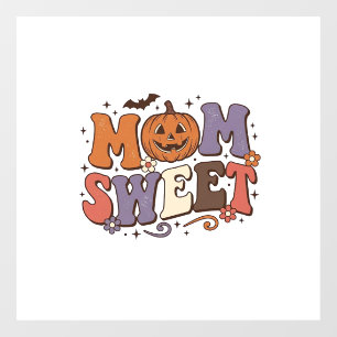 Halloween Mum Sweet Pumpkin Vintage Shirt Design_1 Window Cling